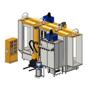 Reciprocating Automatic Powder Coating Booth System